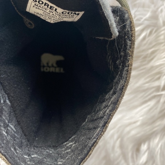 ❄️SOREL Explorer II Joan Felt WP Green white black red Women’s 6 - Picture 14 of 17